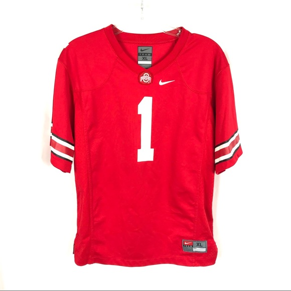 red ohio state football jersey